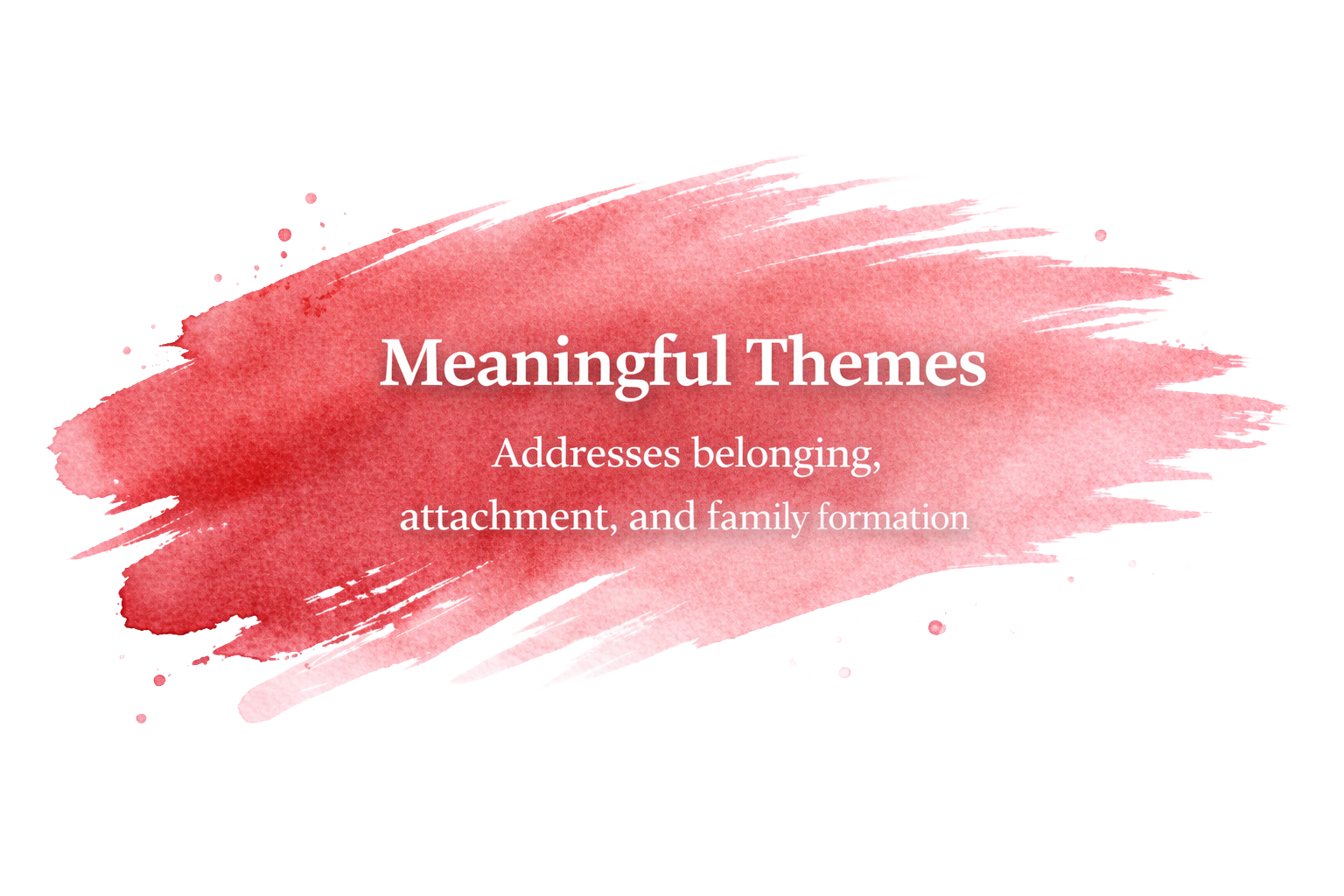 Illustrated red card underscoring the book's meaningful themes